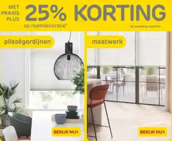 Praxis Op raamdecoratie aanbieding