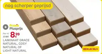 Praxis Laminaat grace natural, cosy natural of light natural aanbieding