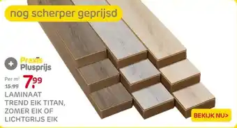 Praxis Laminaat trend eik titan, zomer eik of lichtgrijs eik aanbieding