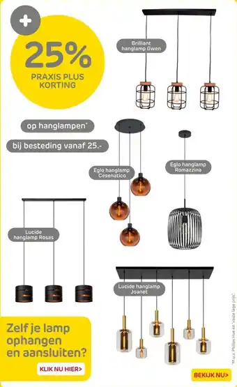 Praxis Op hanglampen aanbieding