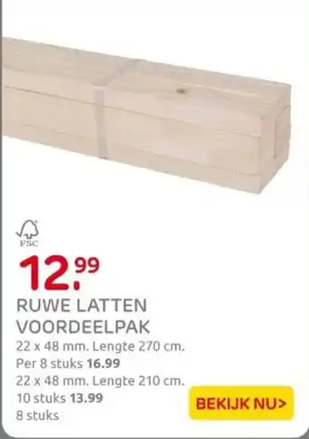 Praxis Ruwe latten voordeelpak aanbieding
