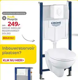 Praxis Grohe inbouw reservoirset solido aanbieding
