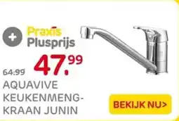 Praxis Aquavive keukenmeng kraan junin aanbieding
