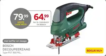 Praxis Bosch decoupeerzaag aanbieding