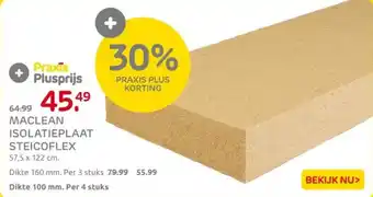 Praxis Maclean isolatieplaat steicoflex aanbieding