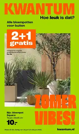 Kwantum Bloempot square aanbieding