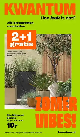 Kwantum Bloempot square aanbieding