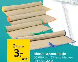 Xenos Rieten strandmatje aanbieding