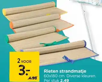 Xenos Rieten strandmatje aanbieding