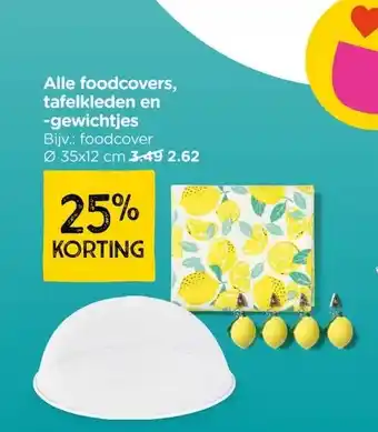Xenos Alle foodcovers, tafelkleden en -gewichtjes aanbieding