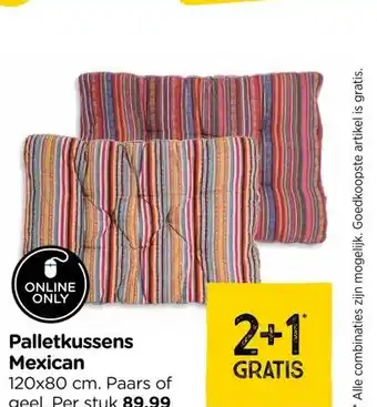 Xenos Palletkussens Mexican aanbieding