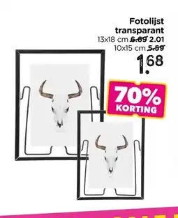 Xenos Fotolijst transparant aanbieding