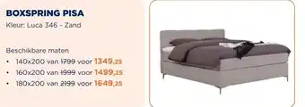 TotaalBED BOXSPRING PISA aanbieding