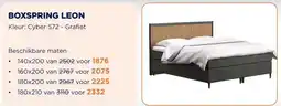 TotaalBED BOXSPRING LEON aanbieding