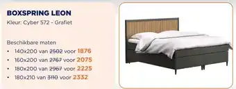 TotaalBED BOXSPRING LEON aanbieding