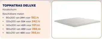 TotaalBED TOPMATRAS DELUXE aanbieding