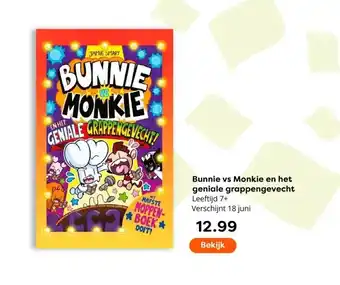 The Read Shop Bunnie vs Monkie en het geniale grappengevecht aanbieding