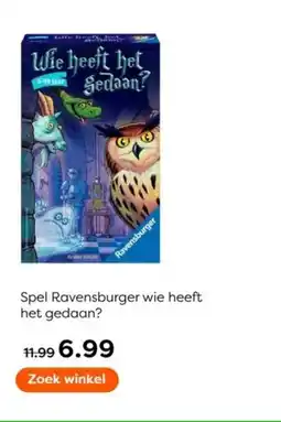 The Read Shop Spel Ravensburger wie heeft het gedaan? aanbieding
