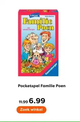 The Read Shop Pocketspel Familie Poen aanbieding