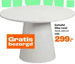 Kwantum Eettafel Elba rond aanbieding