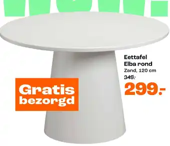 Kwantum Eettafel Elba rond aanbieding