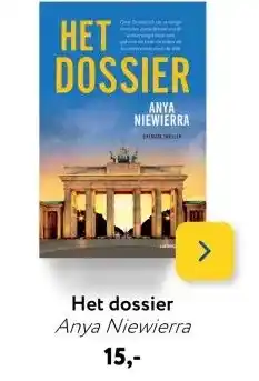 Primera Het dossier Anya Niewierra aanbieding