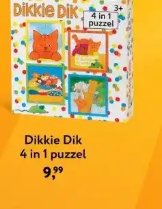 Primera Dikkie Dik 4 in 1 puzzel aanbieding