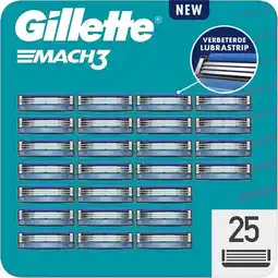 Plein.nl Gillette Scheermesjes Mach 3 25 aanbieding