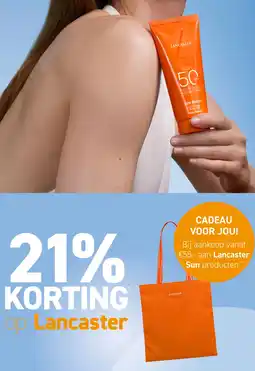 Mooi parfumerie 21% KORTING op Lancaster aanbieding