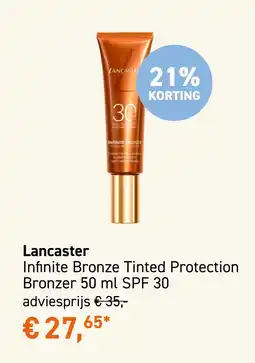 Mooi parfumerie Lancaster Infinite Bronze Tinted Protection aanbieding
