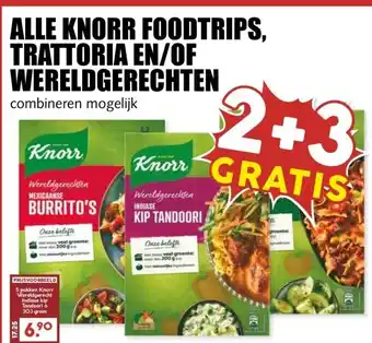 MCD Supermarkt ALLE KNORR FOODTRIPS, TRATTORIA EN/OF WERELDGERECHTEN aanbieding