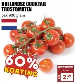 MCD Supermarkt HOLLANDSE COCKTAIL TROSTOMATEN aanbieding