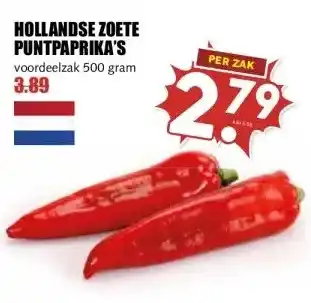 MCD Supermarkt HOLLANDSE ZOETE PUNTPAPRIKA'S aanbieding