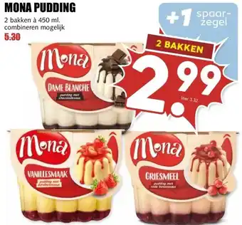 MCD Supermarkt MONA PUDDING aanbieding