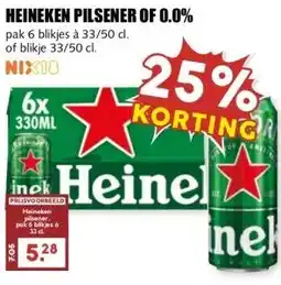 MCD Supermarkt HEINEKEN PILSENER OF 0.0% aanbieding