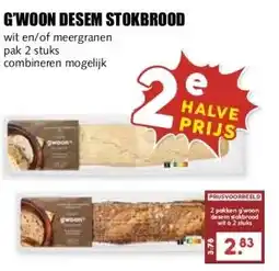 MCD Supermarkt G'WOON DESEM STOKBROOD aanbieding