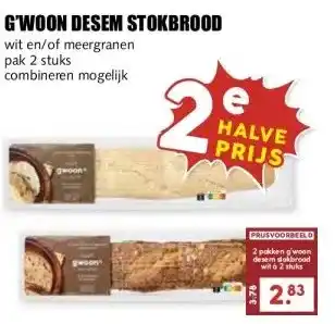 MCD Supermarkt G'WOON DESEM STOKBROOD aanbieding