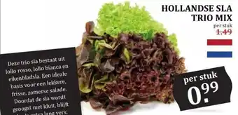 MCD Supermarkt HOLLANDSE SLA TRIO MIX aanbieding