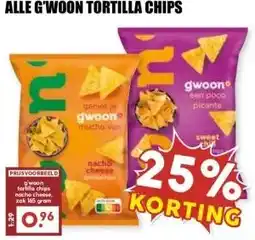 MCD Supermarkt ALLE G'WOON TORTILLA CHIPS aanbieding