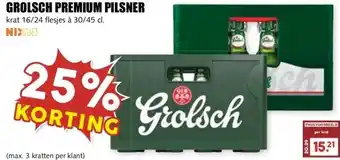 MCD Supermarkt GROLSCH PREMIUM PILSNER aanbieding