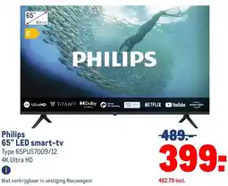 Makro Philips 65 LED smart-tv aanbieding