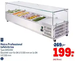 Makro Metro Professional tafelvitrine aanbieding