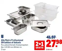 Makro Alle Metro Professional GN bakken of deksels aanbieding
