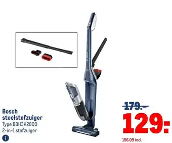 Makro Bosch steelstofzuiger aanbieding