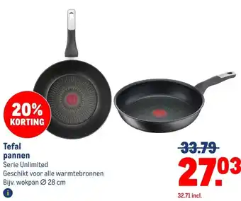 Makro Tefal pannen aanbieding