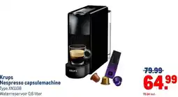 Makro Krups Nespresso capsulemachine aanbieding
