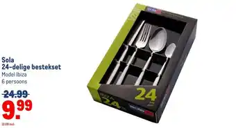 Makro Sola 24-delige bestekset aanbieding