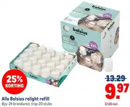 Makro Alle Bolsius relight refill aanbieding