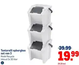 Makro Tontarelli opbergbox set van 3 aanbieding
