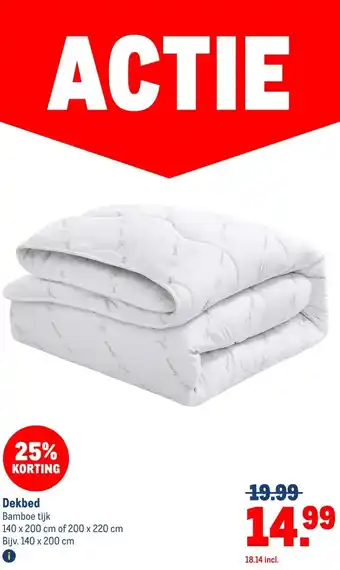 Makro Dekbed aanbieding